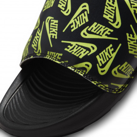 Sandales Nike Victori One noir vert