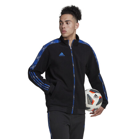 Veste survêtement adidas Tiro FL noir bleu