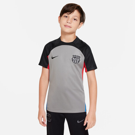 Maillot entraînement junior FC Barcelone Strike gris 2022/23