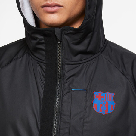 Veste survêtement FC Barcelone Winterized noir gris 2022/23