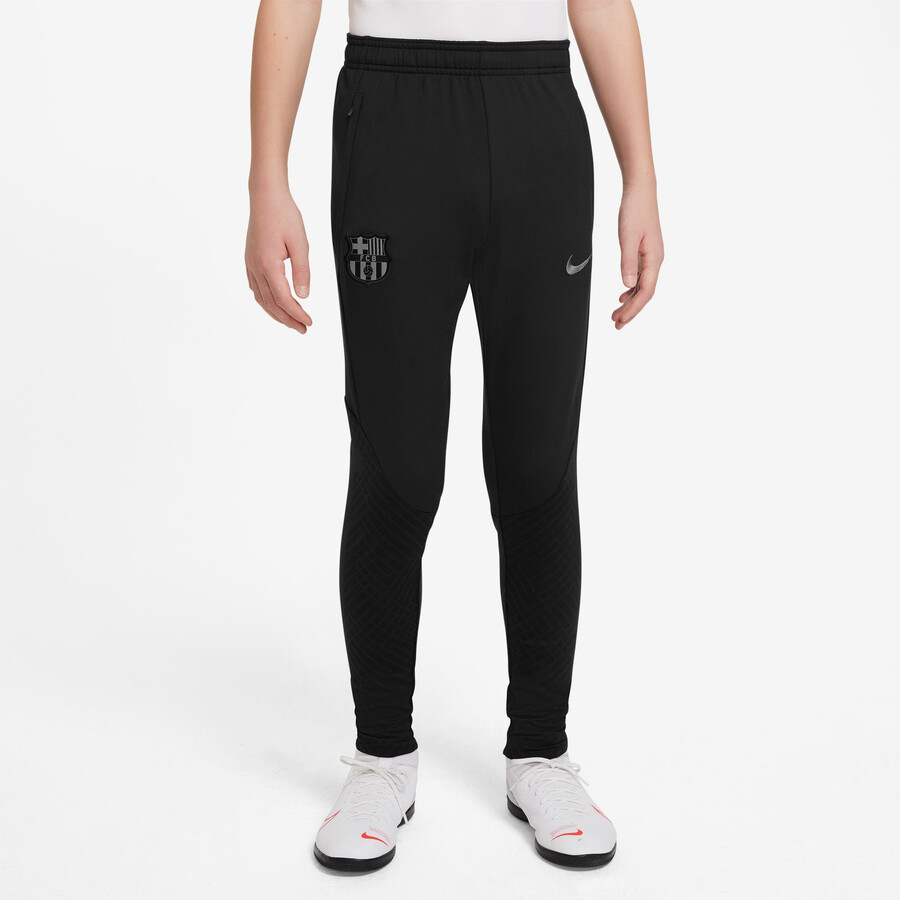 Pantalon survetement junior FC Barcelone noir gris 2022 23 sur Foot