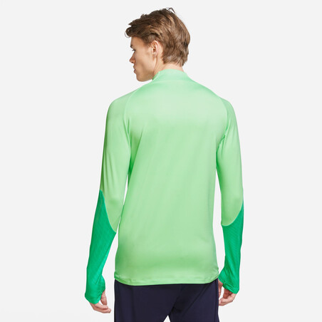 Sweat zippé Brésil Strike vert 2022