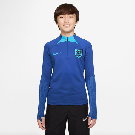 Sweat zippé junior Angleterre Strike bleu 2022