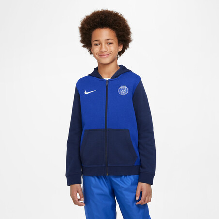 Veste survêtement junior PSG Fleece bleu foncé 2022/23