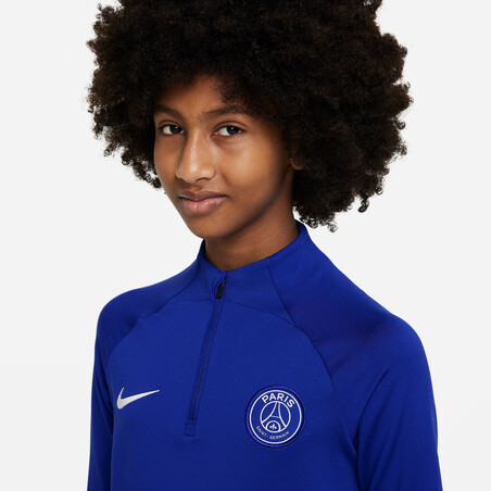 Sweat zippé junior PSG bleu blanc 2022/23