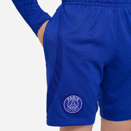 Short entraînement junior PSG Strike bleu blanc 2022/23