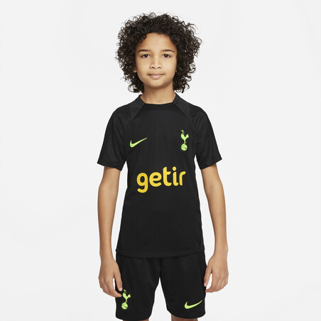 Maillot entraînement junior Tottenham noir jaune 2022/23