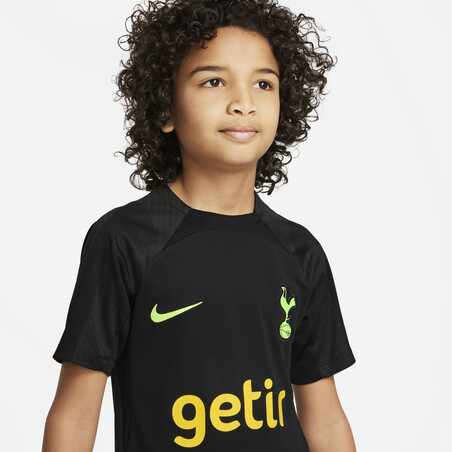 Maillot entraînement junior Tottenham noir jaune 2022/23