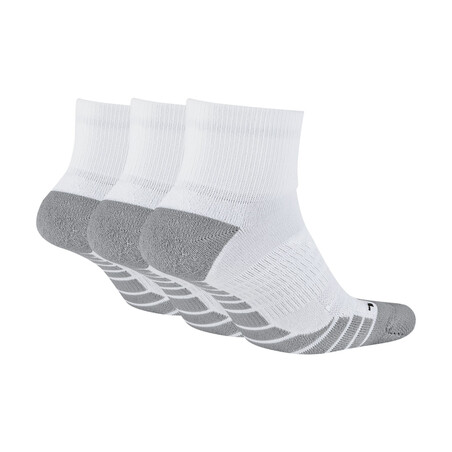 Pack 3 paires chaussettes basses Nike Max Cush blanc