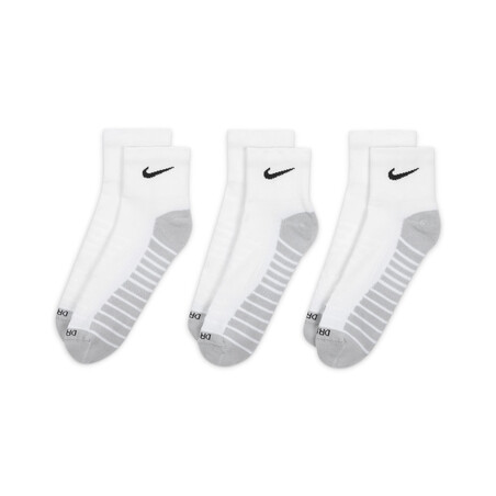 Pack 3 paires chaussettes basses Nike Max Cush blanc