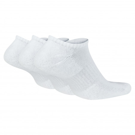 Pack 3 paires socquettes Nike Everyday Cush blanc