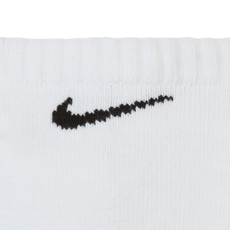 Pack 3 paires socquettes Nike Everyday Cush blanc