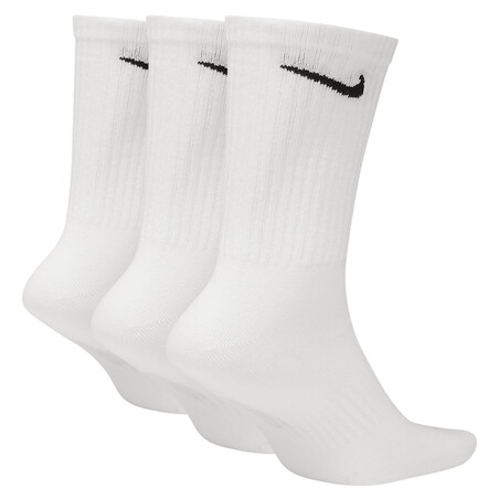 Pack 3 paires chaussettes Nike Everyday Crew mi-haute blanc