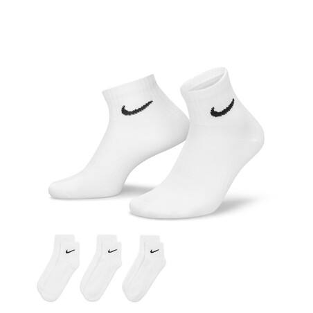 Lot 3 paires chaussettes entraînement Nike Everyday blanc