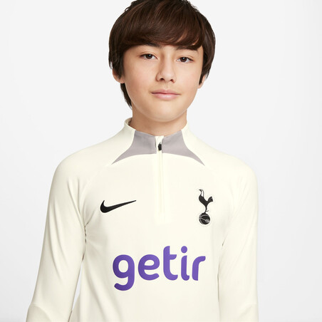 Sweat zippé junior Tottenham Strike blanc 2022/23