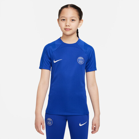 Maillot entraînement junior PSG Strike bleu blanc 2022/23