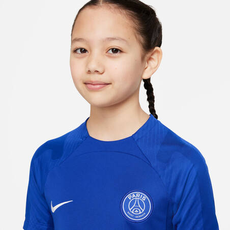 Maillot entraînement junior PSG Strike bleu blanc 2022/23