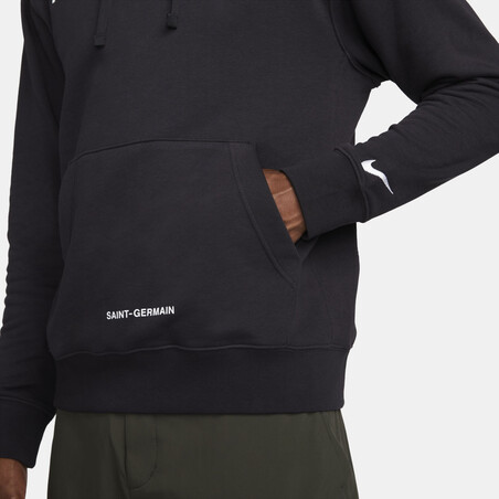 Sweat à capuche PSG noir blanc 2022/23