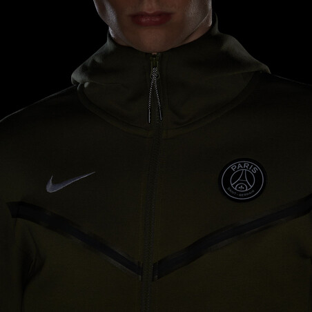 Veste survêtement PSG TechFleece vert 2022/23