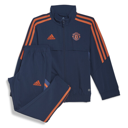 Ensemble survêtement enfant Manchester United bleu orange 2022/23
