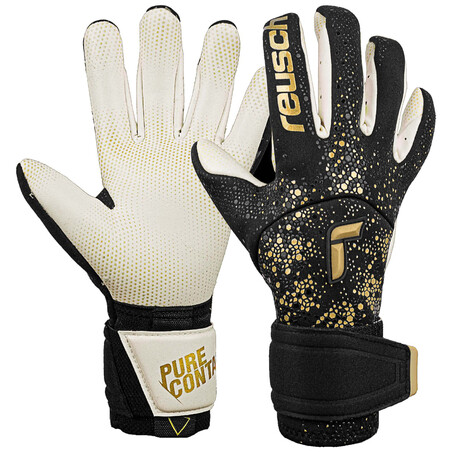 Gants gardien Reusch Pure Contact Gold X GluePrint noir or