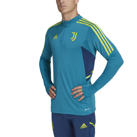 Sweat zippé Juventus bleu vert 2022/23