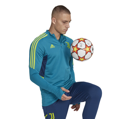 Sweat zippé Juventus bleu vert 2022/23