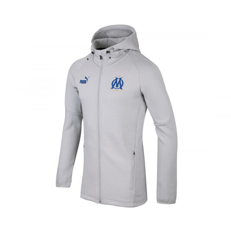 Veste survêtement junior OM Casual gris 2022/23