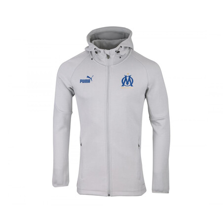 Veste survêtement junior OM Casual gris 2022/23