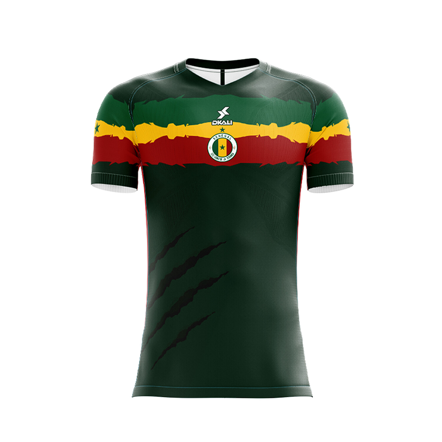 Flocage Officiel - Sénégal, Koulibaly, 2022, Home, Vert
