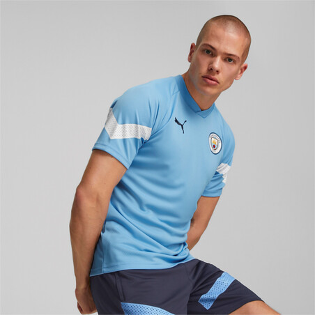 Maillot entraînement Manchester City bleu blanc 2022/23