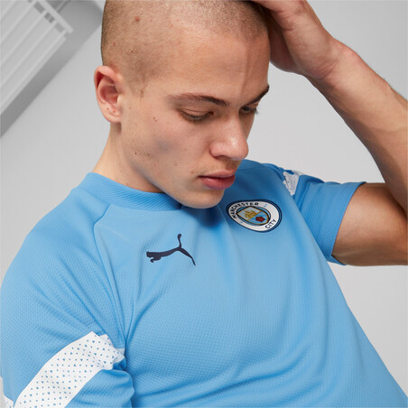 Maillot entraînement Manchester City bleu blanc 2022/23