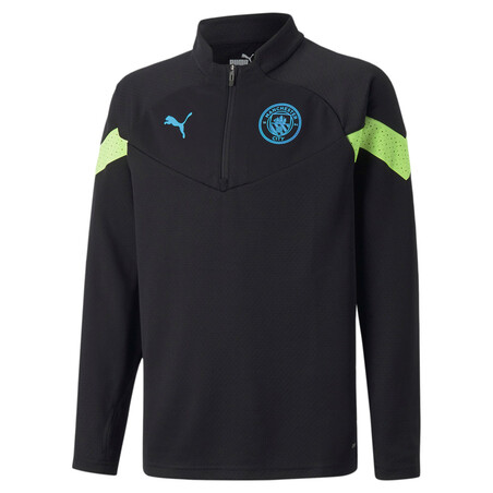 Sweat zippé junior Manchester City noir jaune 2022/23