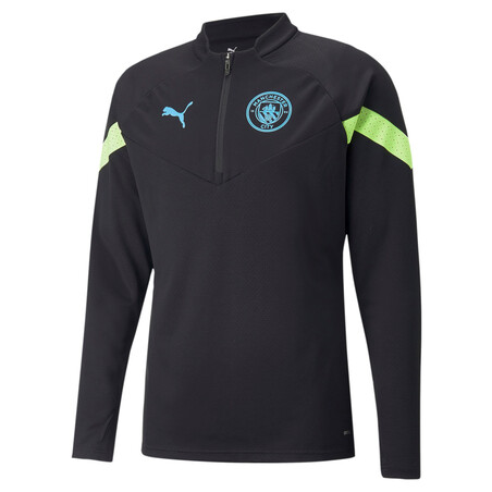 Sweat zippé Manchester City noir jaune 2022/23