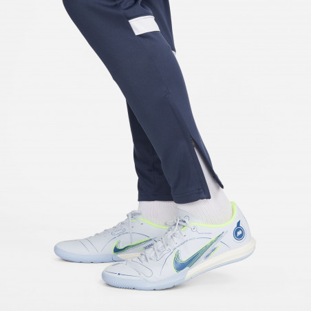 Pantalon survêtement Nike Academy bleu blanc