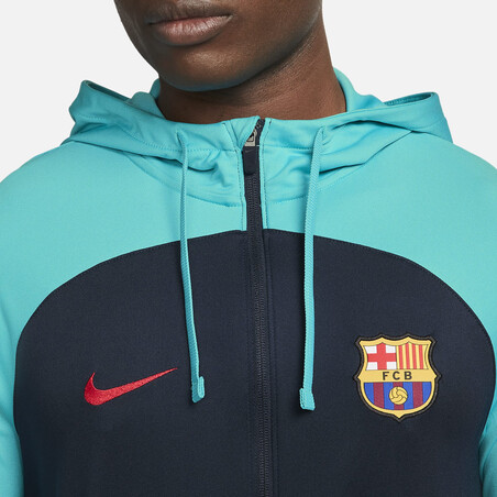 Ensemble survêtement FC Barcelone Strike bleu 2022/23