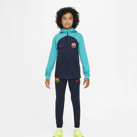 Ensemble survêtement junior FC Barcelone bleu 2022/23