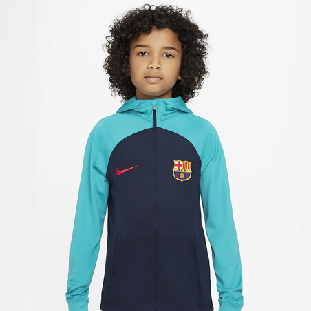 Ensemble survêtement junior FC Barcelone bleu 2022/23