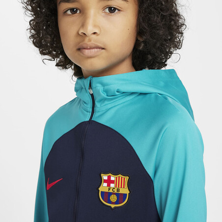 Ensemble survêtement junior FC Barcelone bleu 2022/23