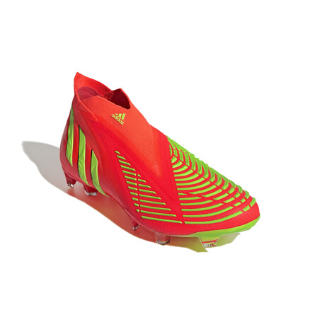 adidas Predator Edge+ montante FG rouge jaune