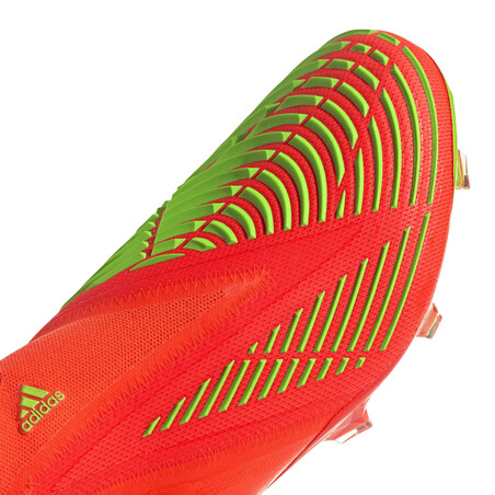 adidas Predator Edge+ montante FG rouge jaune