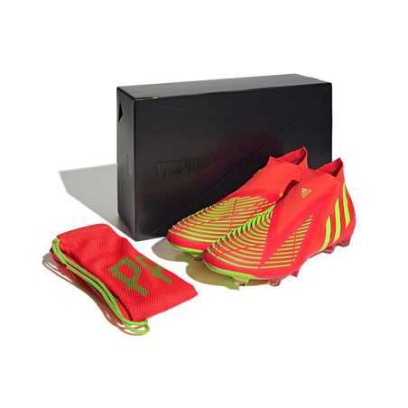 adidas Predator Edge+ montante FG rouge jaune