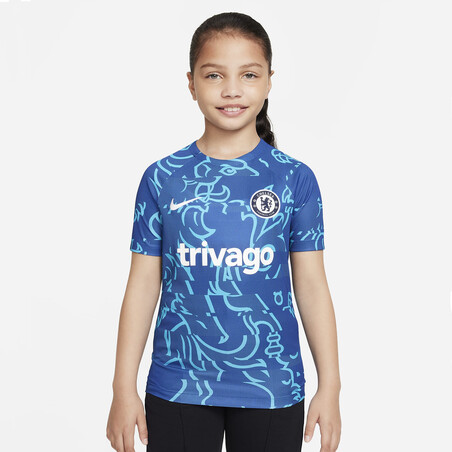 Maillot avant match junior Chelsea bleu 2022/23