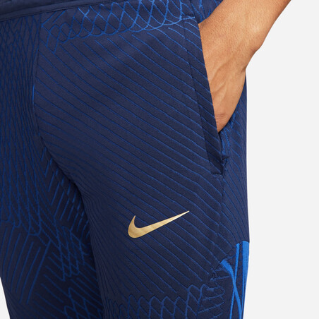 Pantalon survêtement Equipe de France Strike Elite bleu or 2022