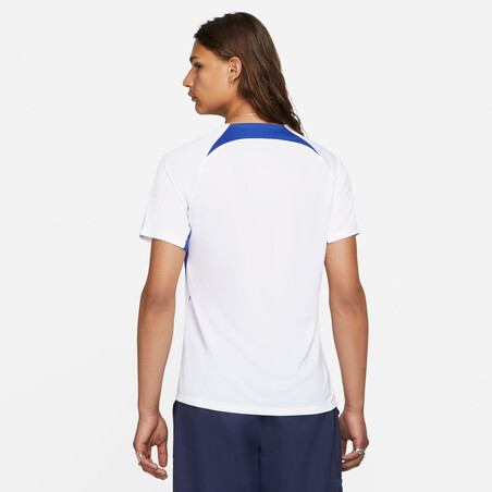 Maillot entraînement Equipe de France Strike blanc bleu 2022
