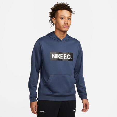 Sweat à capuche Nike F.C. Libero bleu foncé