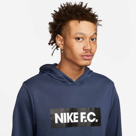 Sweat à capuche Nike F.C. Libero bleu foncé