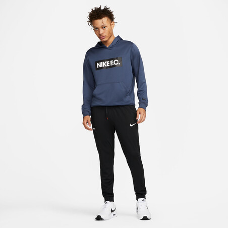 Sweat à capuche Nike F.C. Libero bleu foncé sur