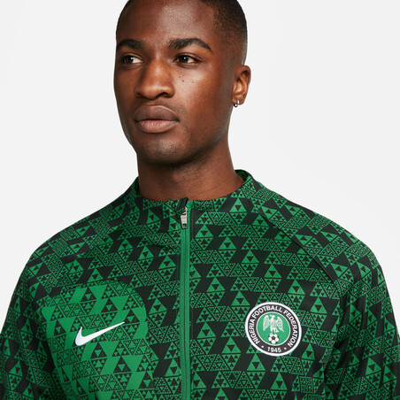 Veste survêtement Nigeria Academy vert 2022