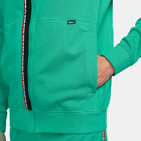 Veste survêtement Nike F.C. Tribuna Fleece vert